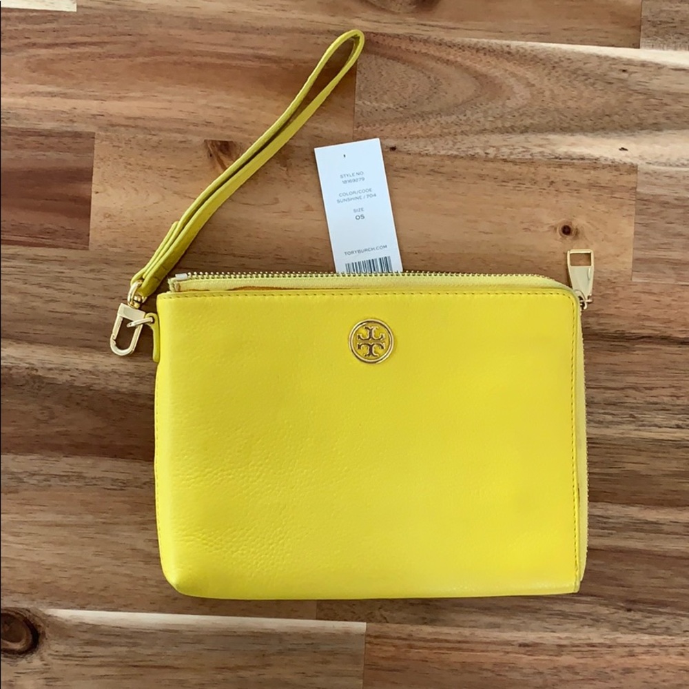 Tory Burch Yellow Clutch